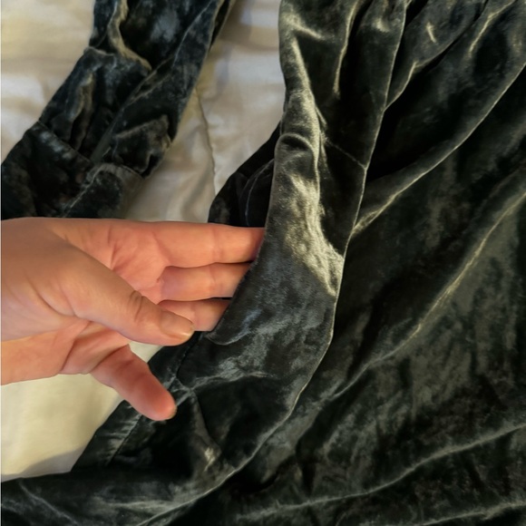 Anthropologie Holding Horses Pullover Green Velvet dress size small - Picture 5 of 9